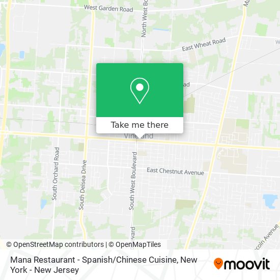 Mana Restaurant - Spanish / Chinese Cuisine map