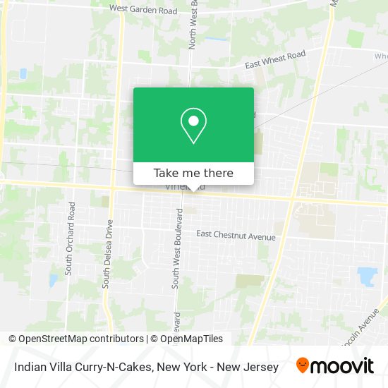 Indian Villa Curry-N-Cakes map