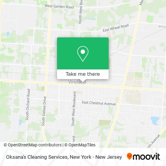 Oksana's Cleaning Services map