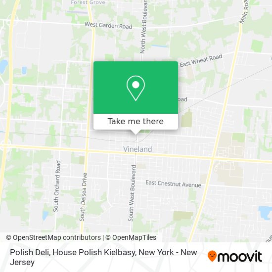 Mapa de Polish Deli, House Polish Kielbasy