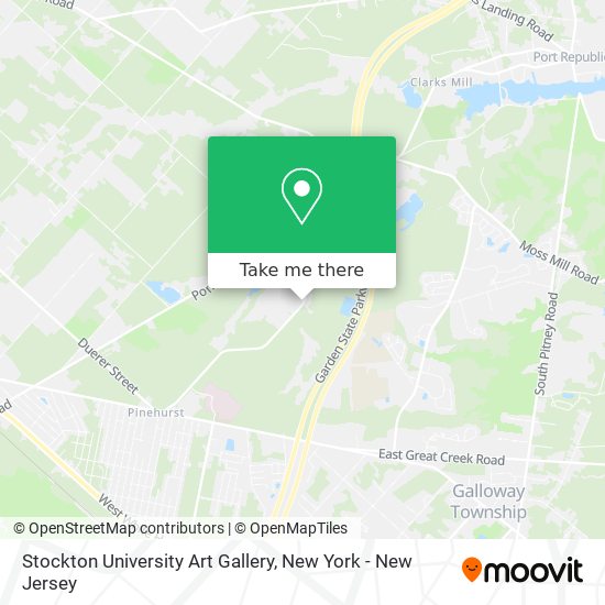 Stockton University Art Gallery map