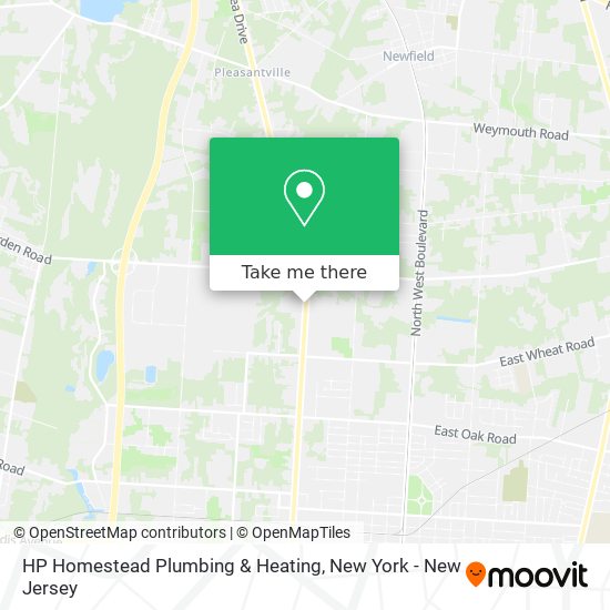 HP Homestead Plumbing & Heating map