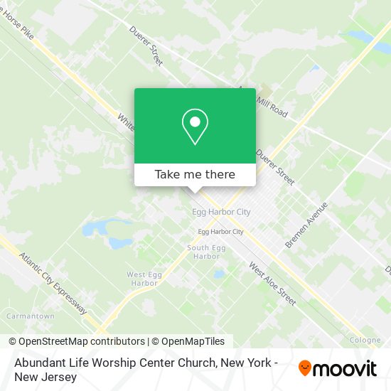 Mapa de Abundant Life Worship Center Church