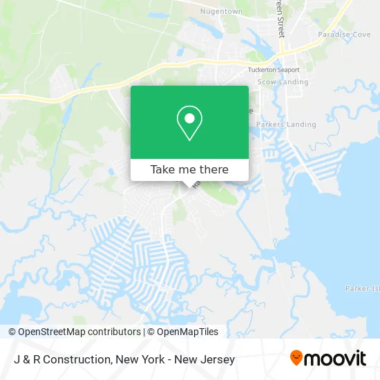 J & R Construction map