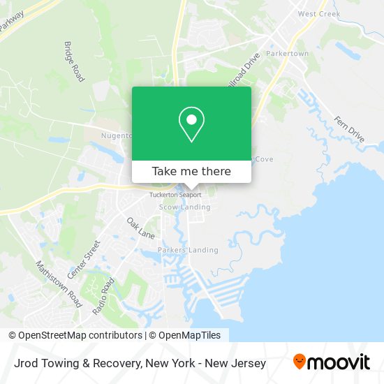 Jrod Towing & Recovery map