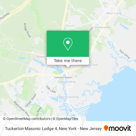 Tuckerton Masonic Lodge 4 map