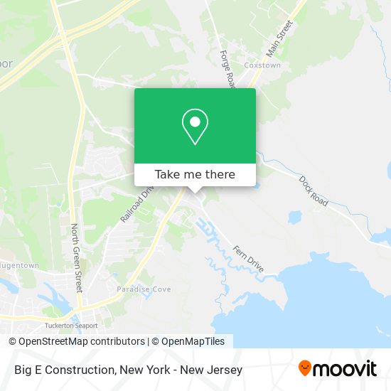 Big E Construction map