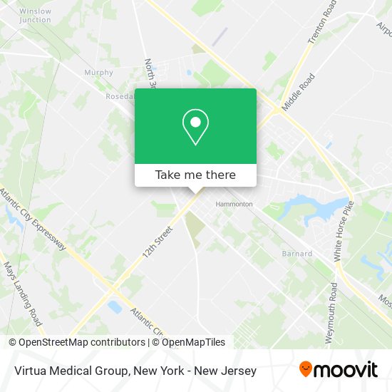 Virtua Medical Group map
