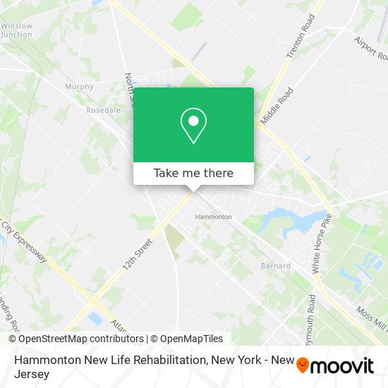 Hammonton New Life Rehabilitation map