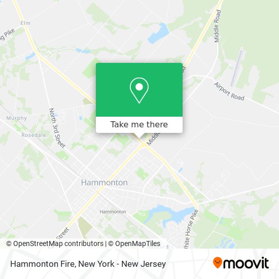 Hammonton Fire map