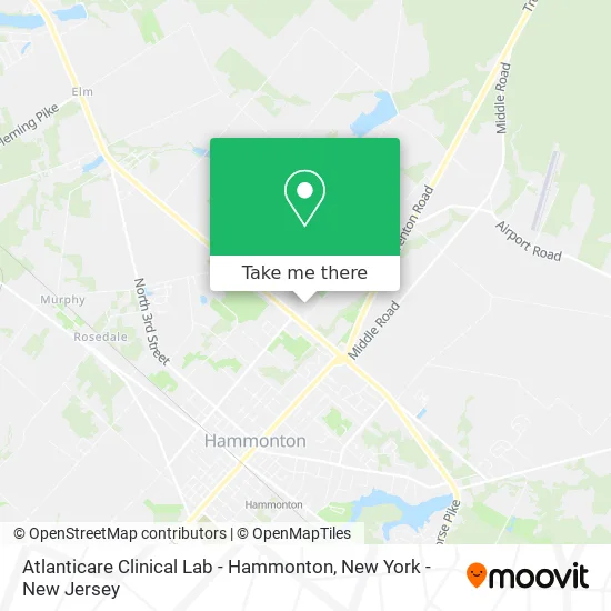 Atlanticare Clinical Lab - Hammonton map