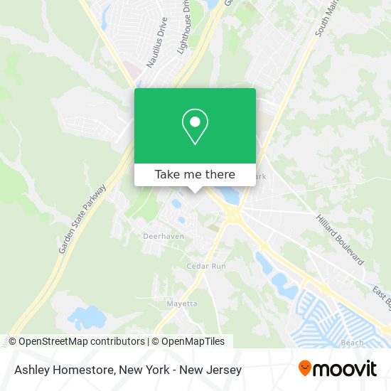 Mapa de Ashley Homestore