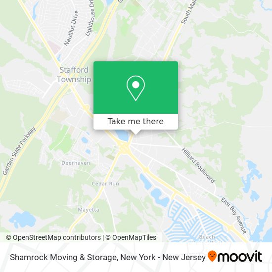 Shamrock Moving & Storage map