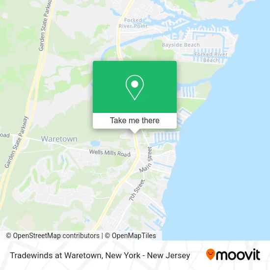 Tradewinds at Waretown map