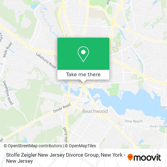 Mapa de Stolfe Zeigler New Jersey Divorce Group