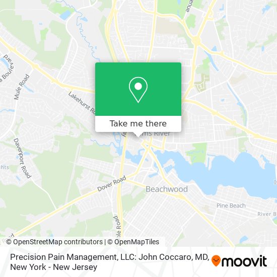 Mapa de Precision Pain Management, LLC: John Coccaro, MD