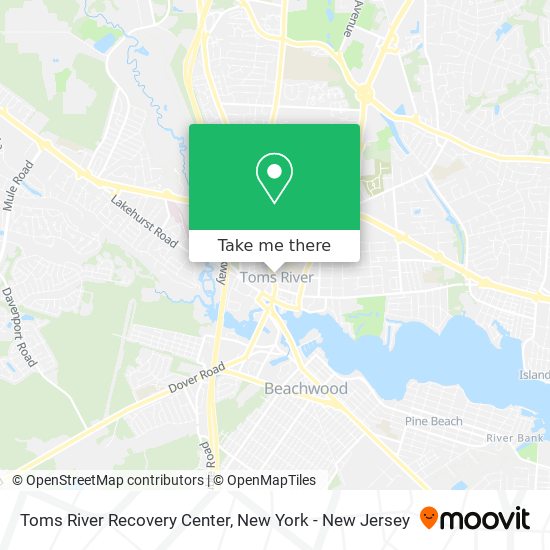 Mapa de Toms River Recovery Center