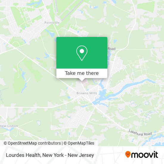 Lourdes Health map