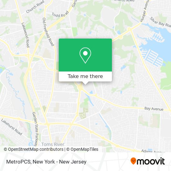 MetroPCS map