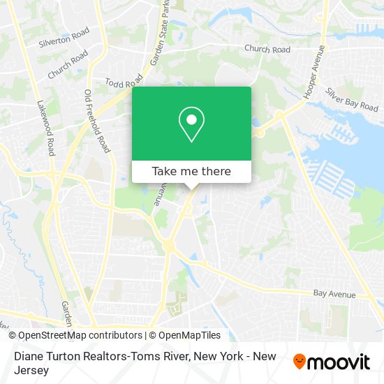 Diane Turton Realtors-Toms River map