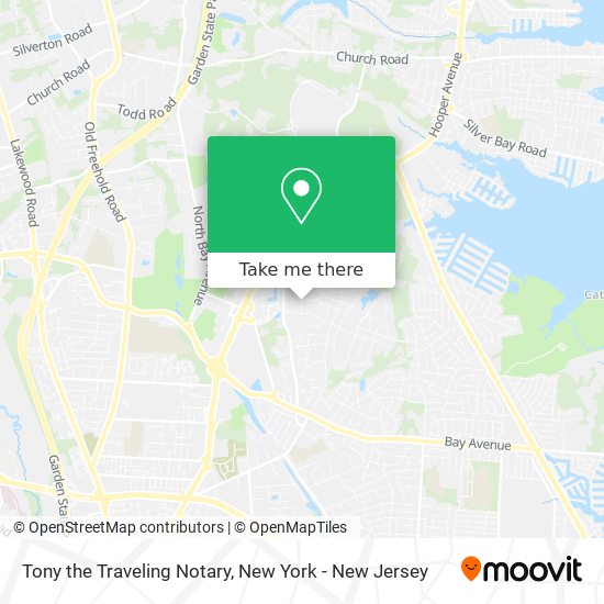 Mapa de Tony the Traveling Notary
