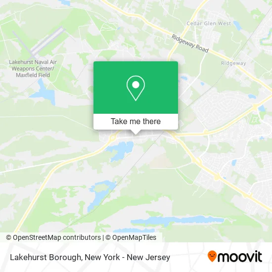 Lakehurst Borough map