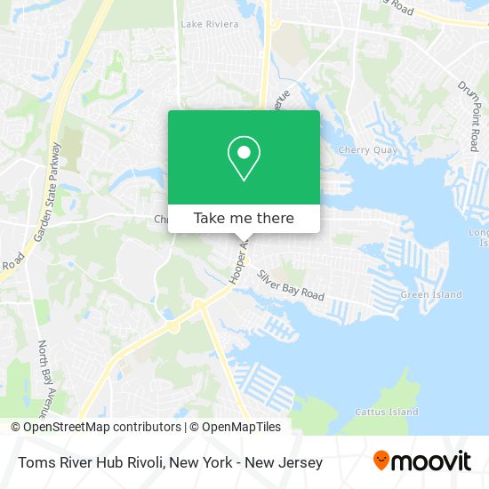 Mapa de Toms River Hub Rivoli