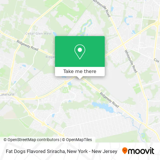 Fat Dogs Flavored Sriracha map