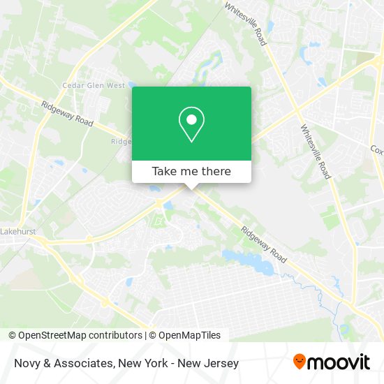 Mapa de Novy & Associates