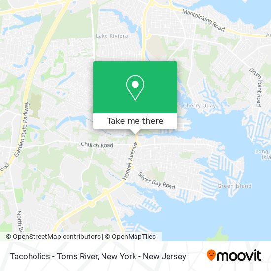 Mapa de Tacoholics - Toms River