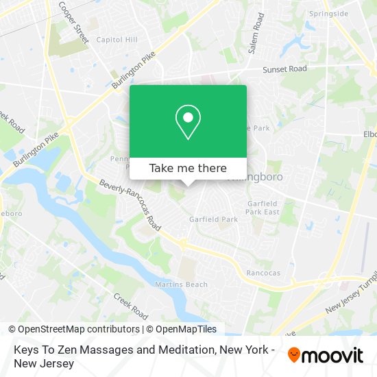 Mapa de Keys To Zen Massages and Meditation