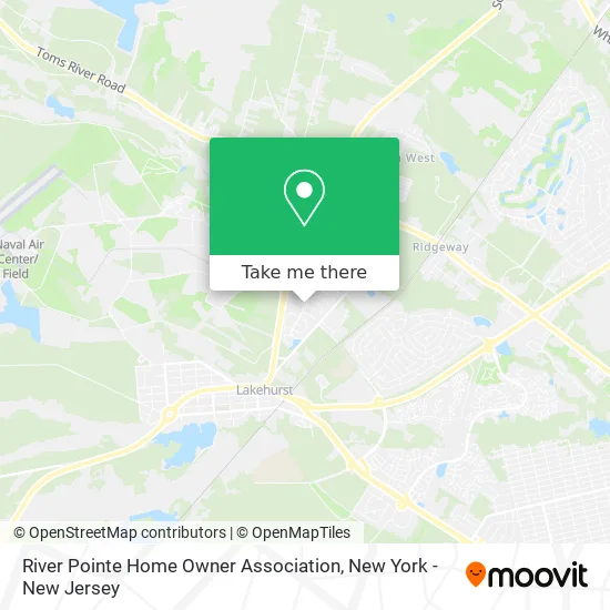 River Pointe Home Owner Association map