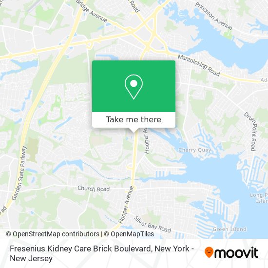 Fresenius Kidney Care Brick Boulevard map