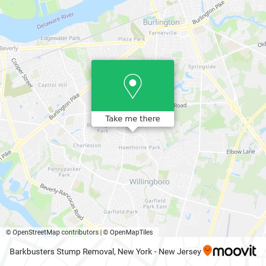 Barkbusters Stump Removal map