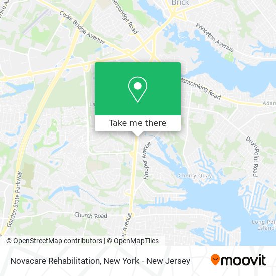 Novacare Rehabilitation map