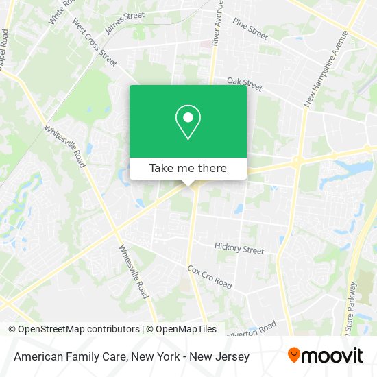 American Family Care map