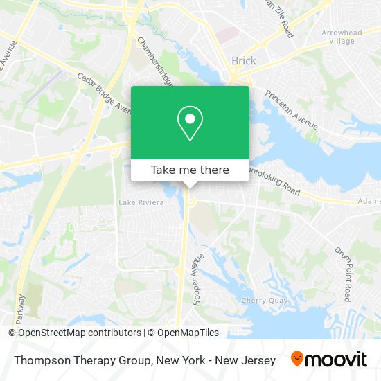 Thompson Therapy Group map