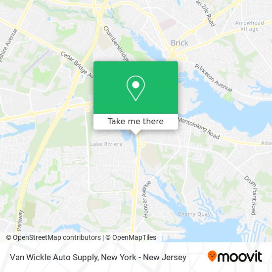 Mapa de Van Wickle Auto Supply