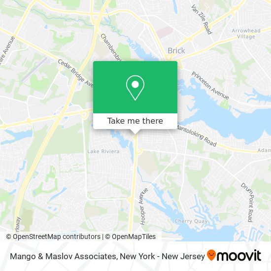 Mapa de Mango & Maslov Associates
