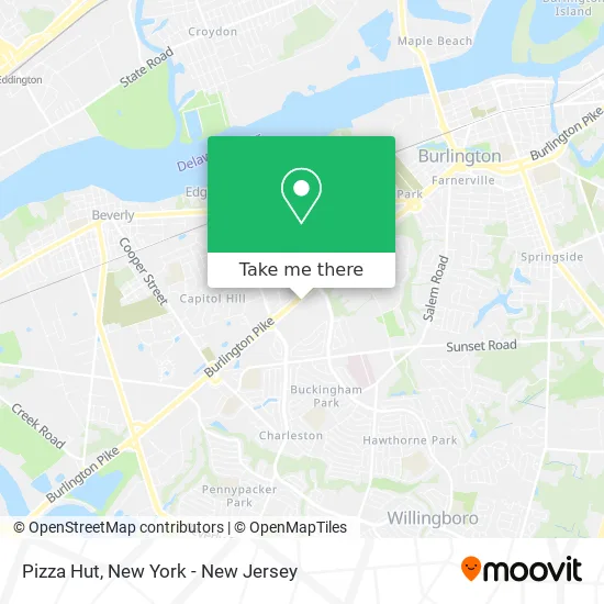 Pizza Hut map