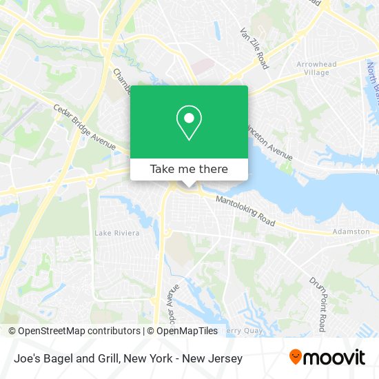 Mapa de Joe's Bagel and Grill