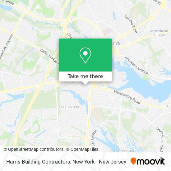 Harris Building Contractors map