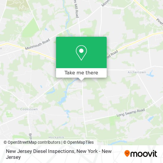 New Jersey Diesel Inspections map