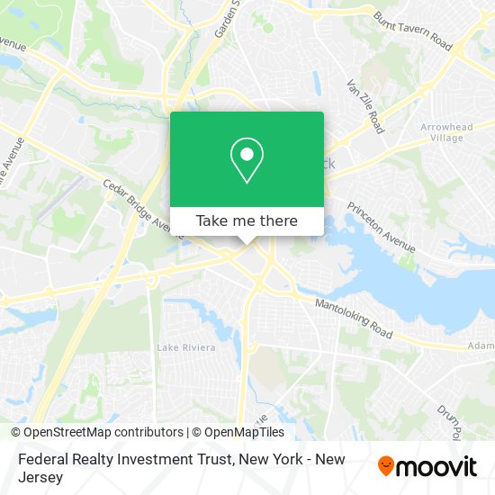 Federal Realty Investment Trust map