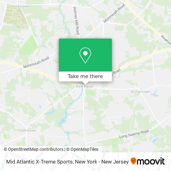 Mid Atlantic X-Treme Sports map