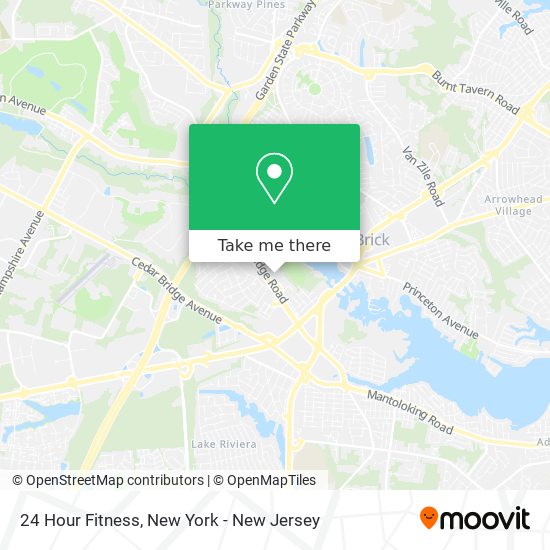 Mapa de 24 Hour Fitness