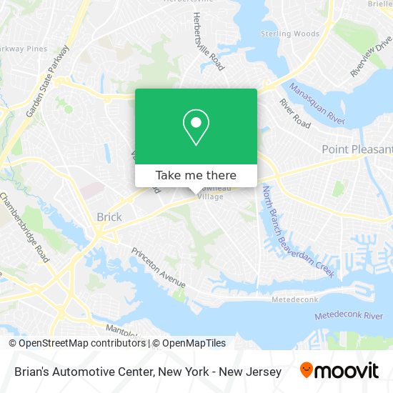 Brian's Automotive Center map