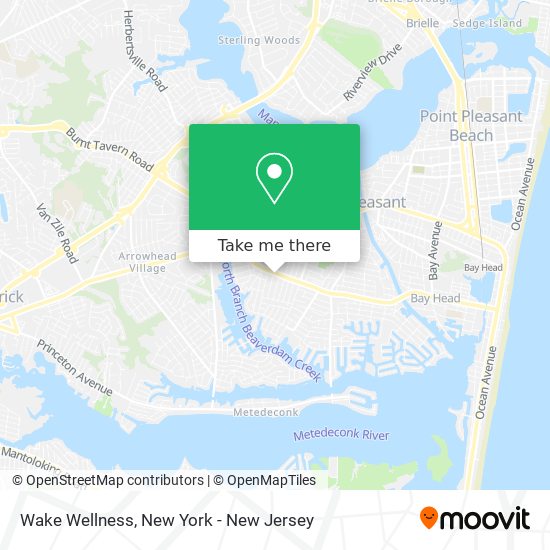 Wake Wellness map