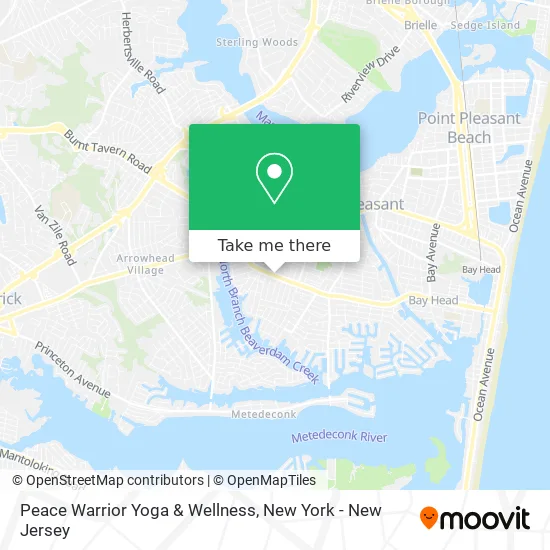 Peace Warrior Yoga & Wellness map