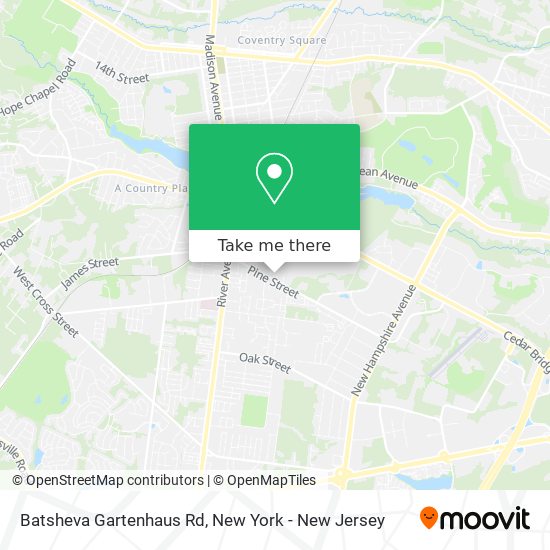 Mapa de Batsheva Gartenhaus Rd